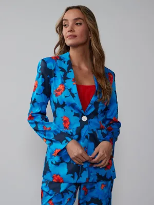 Tailored Floral Blazer
