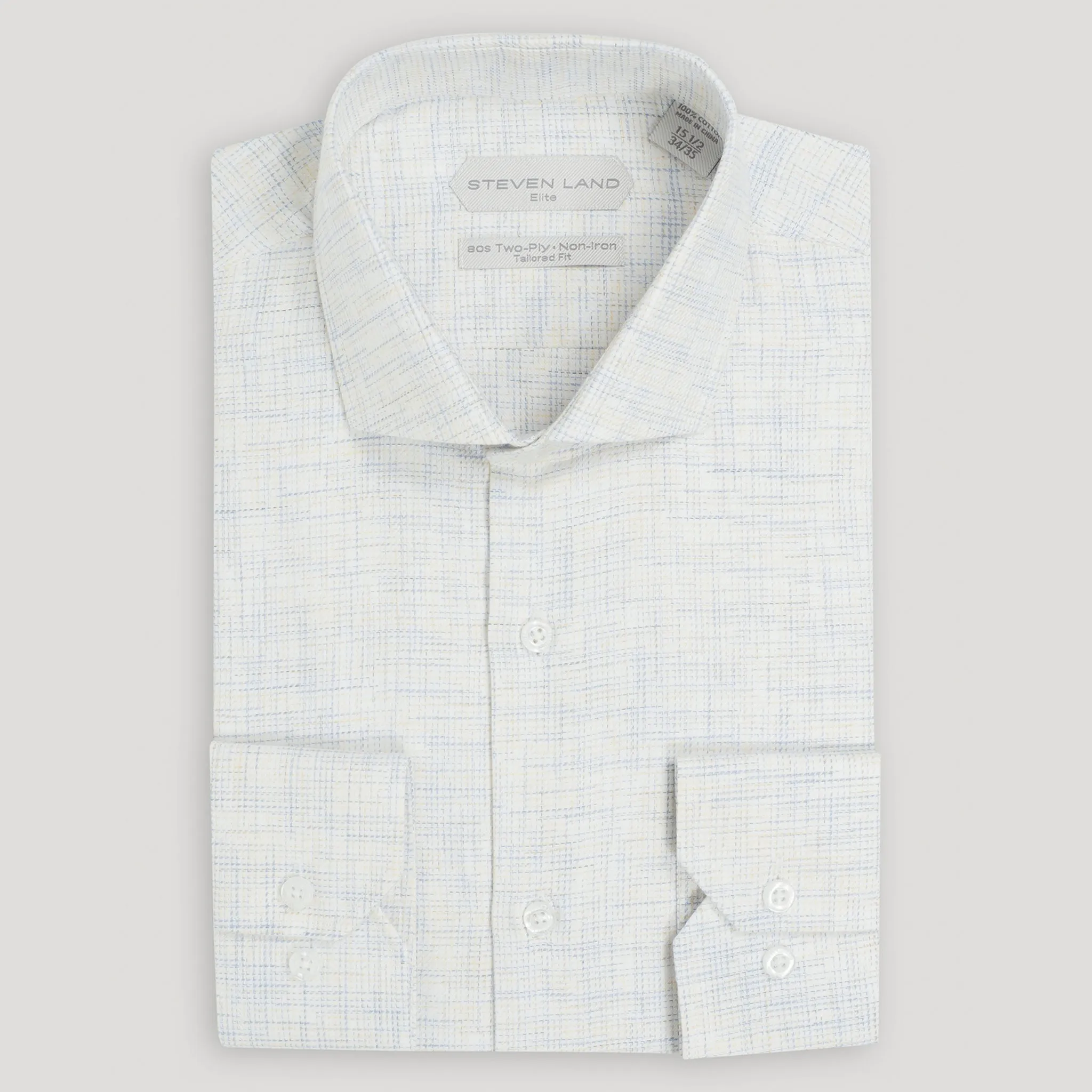 The Colm Dress Shirt | Semi Spread Collar | Mitered Barrel Cuff