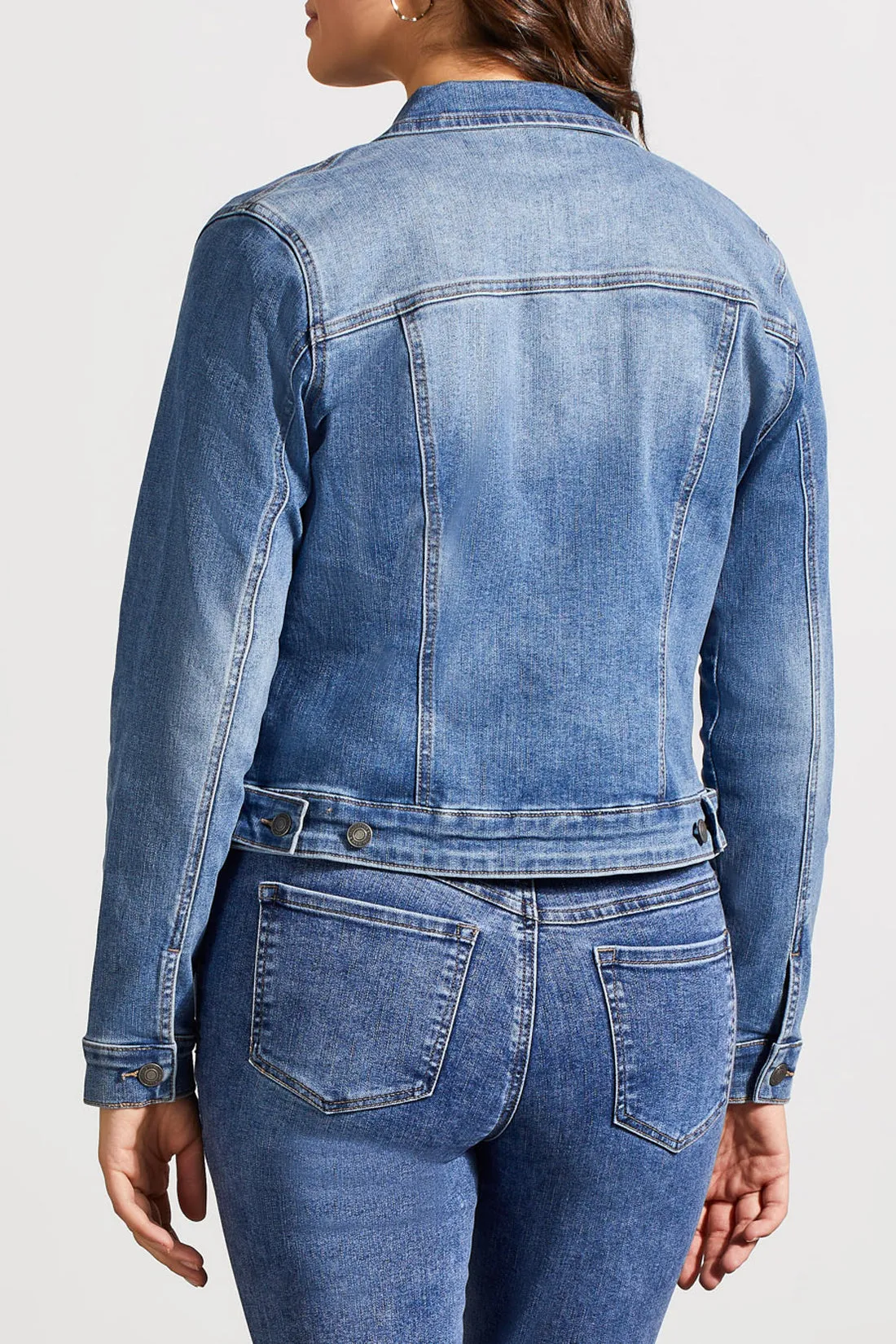 Tribal Classic Jean Jacket w/ Pockets 7574O-5050-2284 Dark Vintage