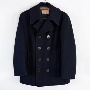 Vintage 1960s U.S. Navy Double Breasted Wool Peacoat