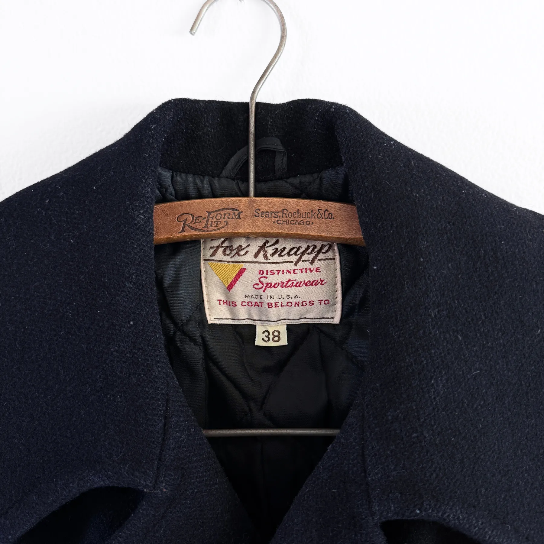 Vintage 1960s U.S. Navy Double Breasted Wool Peacoat