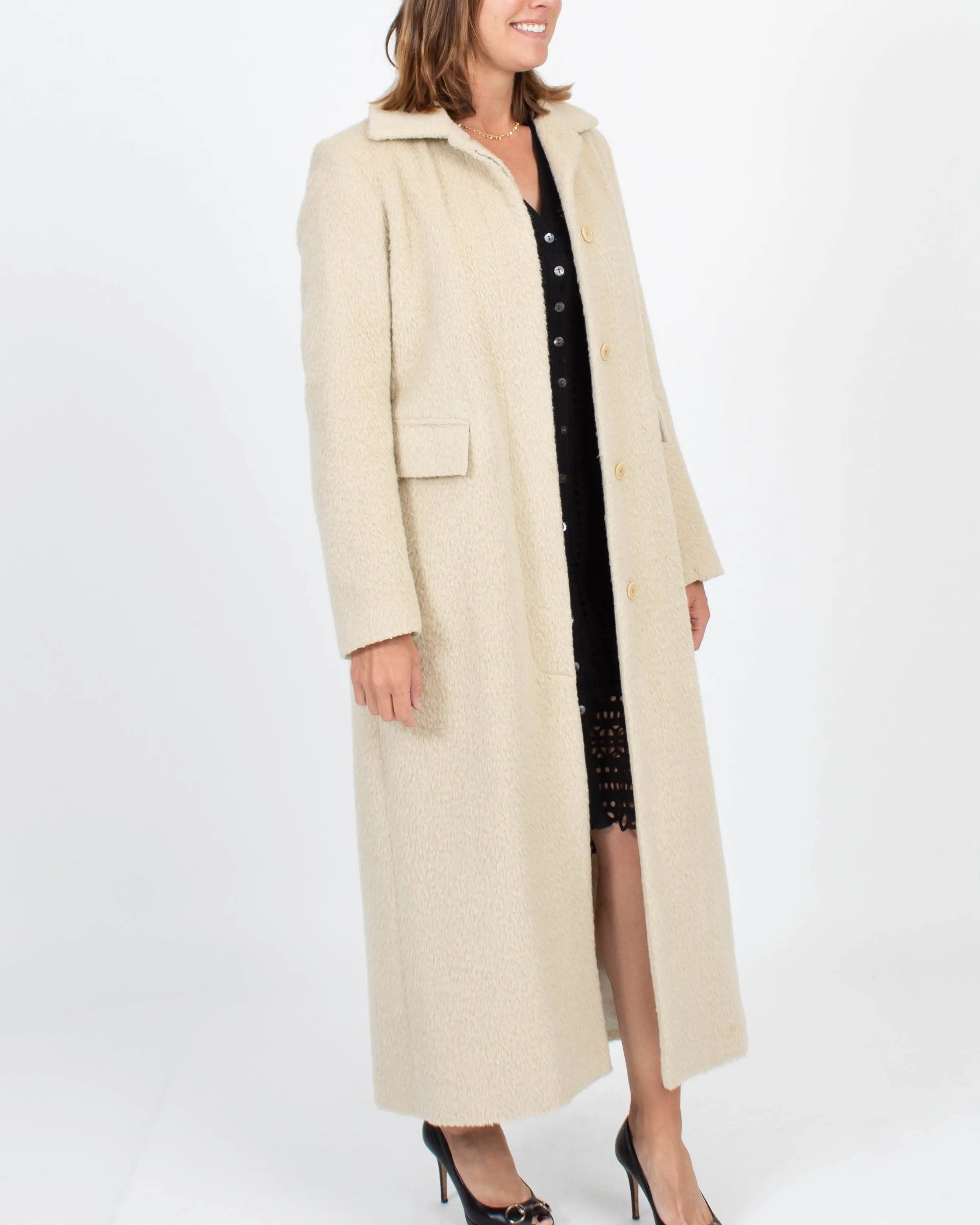 Wool Blend Long Coat