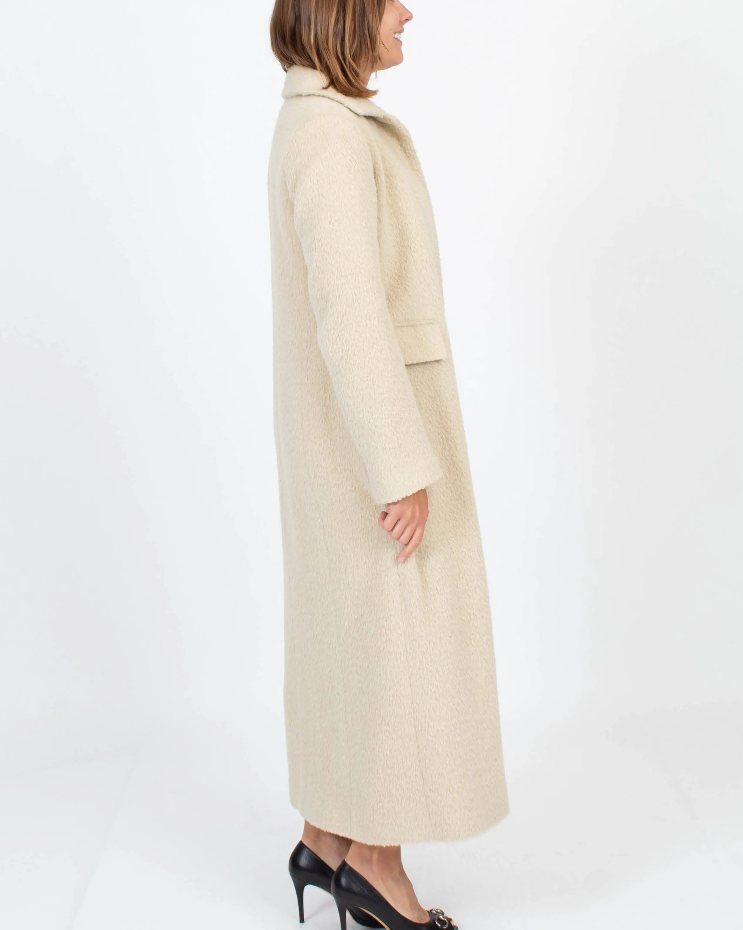 Wool Blend Long Coat